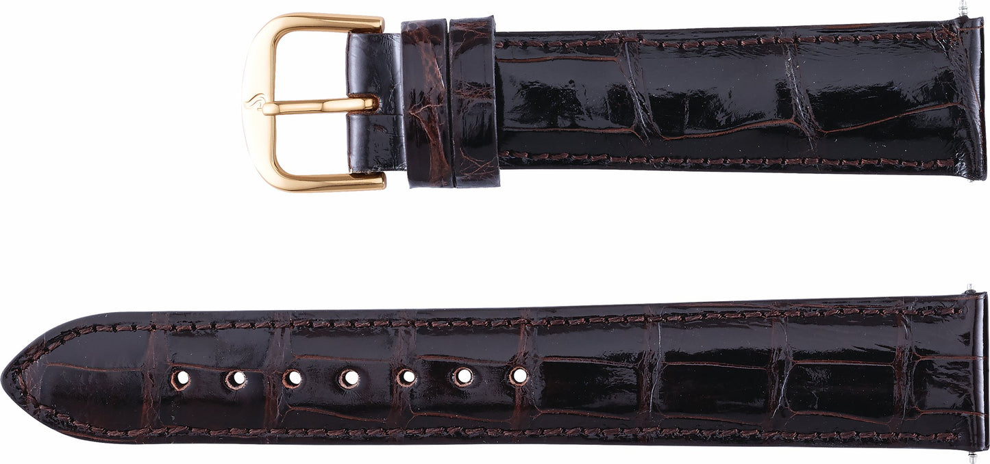 Men's Genuine Louisiana Alligator Padded Watch Band