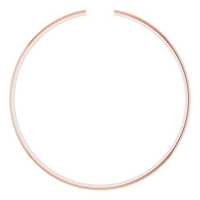 Half-Round Wire Cuff Bracelet Component