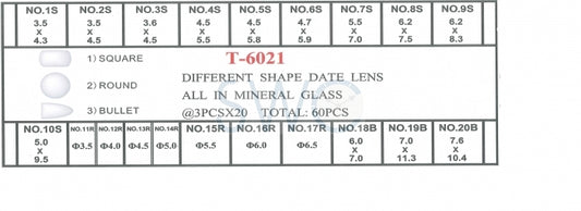 T-6021 DATE LENS ASSORTMENT